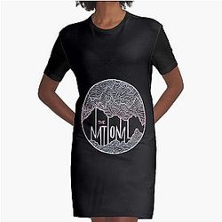 The National line art   Graphic T-Shirt Dress