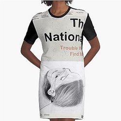 The National - Trouble Will Find Me Graphic T-Shirt Dress