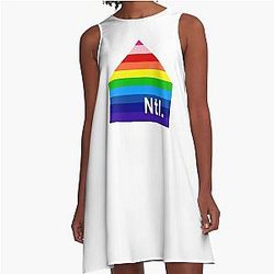 The National (Band) - Rainbow Logo (Sleep Well Beast) A-Line Dress