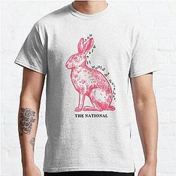 you said it would be painless.  The National, -quot-Pink Rabbits-quot-    Classic T-Shirt