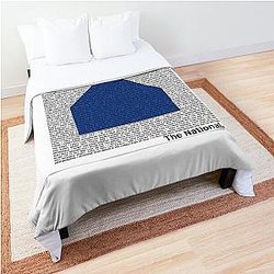 The National (Band) Logo (Sleep Well Beast) and Lyrics (Black) Comforter