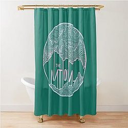 The National line art   Shower Curtain
