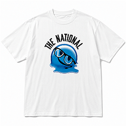 Blue Melting Smiley Glasses LA2907 The National T-Shirts