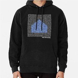 The National (Band) Logo (Sleep Well Beast) and Lyrics (White) Pullover Hoodie