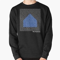 The National (Band) Logo (Sleep Well Beast) and Lyrics (White) Pullover Sweatshirt