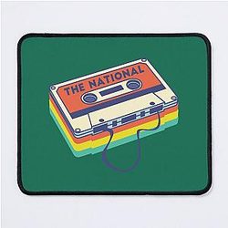 The National Band Logo Cassette Deck   Mouse Pad
