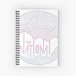 The National line art Spiral Notebook