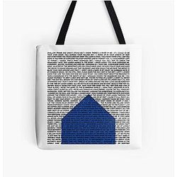 The National (Band) Logo (Sleep Well Beast) and Lyrics All Over Print Tote Bag
