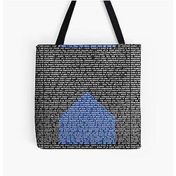 The National (Band) Logo (Sleep Well Beast) and Lyrics All Over Print Tote Bag