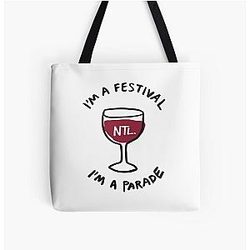 All the Wine - The National All Over Print Tote Bag