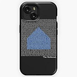 The National (Band) Logo (Sleep Well Beast) and Lyrics (White) iPhone Tough Case