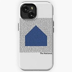 The National (Band) Logo (Sleep Well Beast) and Lyrics (Black) iPhone Tough Case