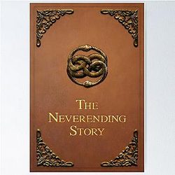 The Neverending Story Realistic Book Poster