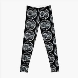 AURYN uroboros. Snake biting it's own tail. Neverending story. Leggings