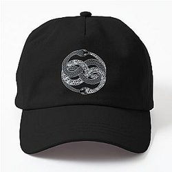 AURYN uroboros. Snake biting it's own tail. Neverending story. Dad Hat