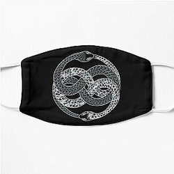 AURYN uroboros. Snake biting it's own tail. Neverending story. Flat Mask