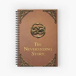 The Neverending Story Realistic Book Spiral Notebook