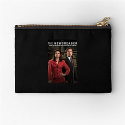 On-Air Emotions The Newsreader Zipper Pouches