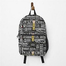 The Office Backpacks - The Wise Words of Dwight Schrute (Dark Tee) Backpack RB1801