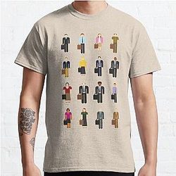 The Office T-Shirts - The Office: Characters Classic T-Shirt RB1801