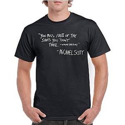 The Office T-shirts - Michael Scott You Miss 100 Of The Shots T-shirt