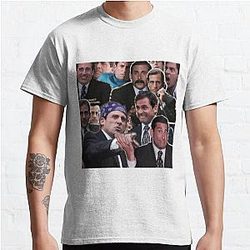 The Office T-Shirts - The Office Michael Scott - Steve Carell Classic T-Shirt RB1801