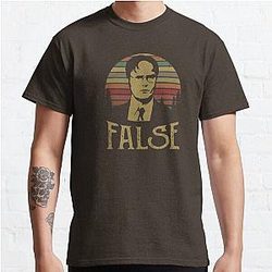 The Office T-Shirts - Office TV Series Dwight Schrute False Vintage Graphic Classic T-Shirt RB1801