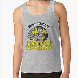 The Office Tank Tops - GYM FOR MUSCLES DWIGHT SCHRUTE'S Tank Top RB1801