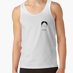 The Office Tank Tops - The Office Dwight's Face Tank Top RB1801