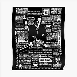 The Office Posters - The Wise Words of Michael Scott Poster RB1801