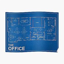 The Office Posters - The Office Blue Print  Poster RB1801