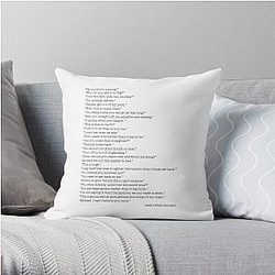The Office Pillows - Every That's What She Said From The Office Throw Pillow RB1801