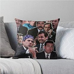 The Office Pillows - The Office Michael Scott - Steve Carell Throw Pillow RB1801