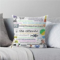 The Office Pillows - The office collage Throw Pillow RB1801