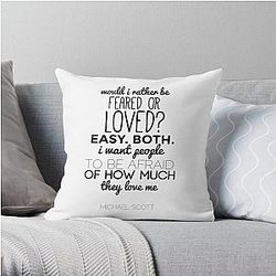 The Office Pillows - Michael Scott Quote - The Office US Throw Pillow RB1801