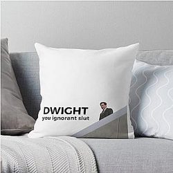 The Office Pillows - Dwight, You Ignorant Slut - The Office (U.S.) Throw Pillow RB1801