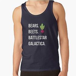 The Office Tank Tops - Bears. Beets. Battlestar Galactica. - The Office Tank Top RB1801