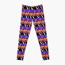 The Office Leggings - Prison Mike Funny Office Michael Scott Repeat Pattern  Leggings RB1801