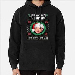The Office Hoodies - The office Santa Claus is coming That's what she said Pullover Hoodie RB1801