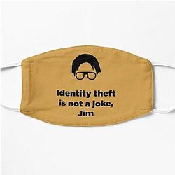 The Office Face Masks - The Office Identity Theft is Not a Joke Jim Flat Mask RB1801