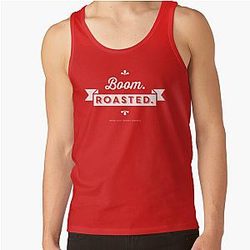 The Office Tank Tops - Dunder Mifflin The Office Michael Scott Quote - Boom. Roasted. Tank Top RB1801