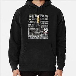 The Office Hoodies - The Wise Words of Dwight Schrute (Dark Tee) Pullover Hoodie RB1801