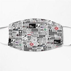 The Office Face Masks - Wise Words From The Office - The Office Quotes (Variant) Flat Mask RB1801