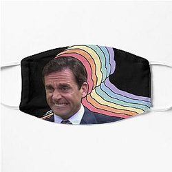 The Office Face Masks - nervous Michael Scott - The Office Flat Mask RB1801