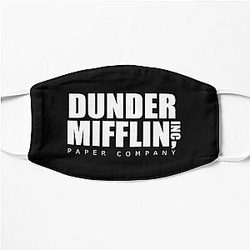 The Office Face Masks - Dunder Mifflin Paper Company The Office Flat Mask RB1801