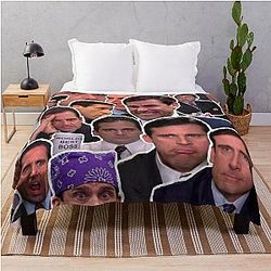 The Office Blanket - Michael Scott - The Office Collage Throw Blanket RB1801