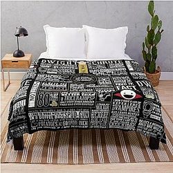 The Office Blanket - The Wise Words of Dwight Schrute (Dark Tee) Throw Blanket RB1801