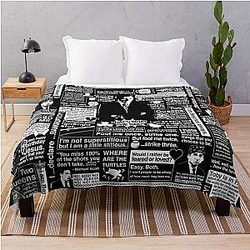 The Office Blanket - The Wise Words of Michael Scott Throw Blanket RB1801