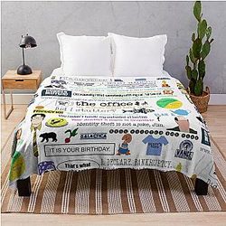 The Office Blanket - The office collage Throw Blanket RB1801
