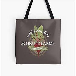 The Office Bags - Schrute Farms - The office All Over Print Tote Bag RB1801